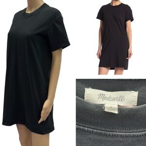 Madewell Cotton Oversized Boyfriend Short Sleeve Crew Neck Tee Dress Womens S